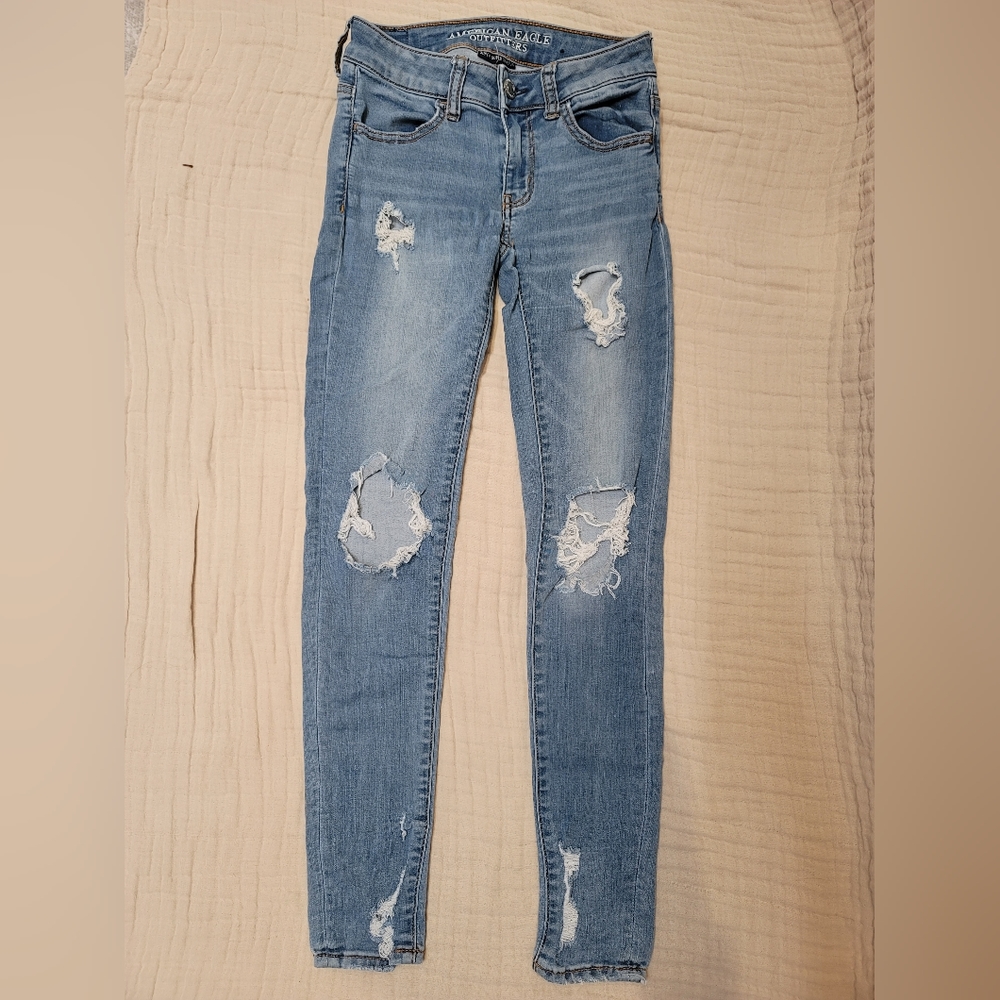 American eagle jeans size 0